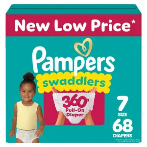Pampers Swaddlers 360 Disposable Diapers - Size 7 - 68ct Pampers Swaddlers 360 Disposable Diapers - Size 7 - 68ct