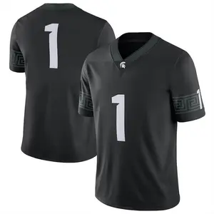 Black #1 Football Jersey Shirt, College Style Fan Jersey, Game Day Apparel, Minimal Sports Tee, Unisex Gift for Fans