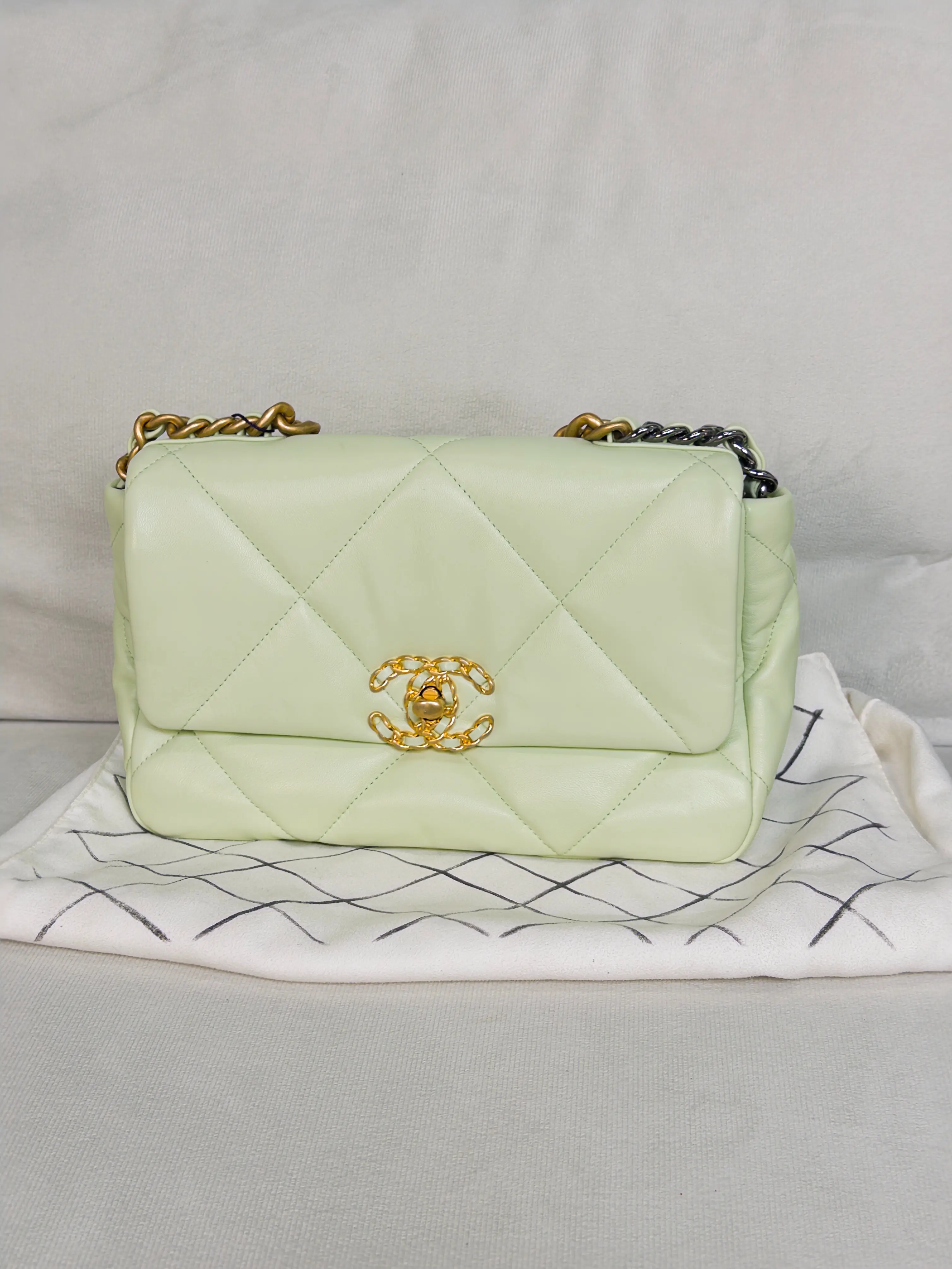Pre-owned CHANEL Medium 19 Flap Bag, Fashionable Crossbody Shoulder Bag, Fashionable Crossbody Bag