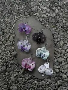 [NEW] Pierced Orchid Bag Charm Keychain – Decorative Accessory