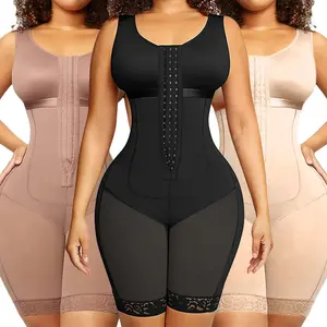 Firm Control Waist Compression Shapewear & Butt-Lifter – Ultimate Body Contouring Bodysuit Shorts Contrast Lace brazilian faja curve hourglass Girdle Recovery C-Section Postpartum shaper brown colombian less back high body shaper sport top
