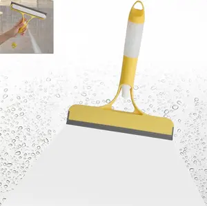 3 in 1 Window Cleaning Scraper, Squeegee and Scrubber with Spray, Multifunctional Household Cleaning Tool, Car Windshield Cleaner,Lightweight Silicone Microfiber Wipe