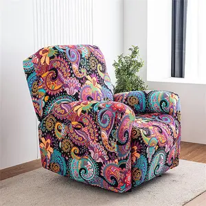 Colorful Boho Pattern Chair Cover, 1 Count Soft Comfortable Stretch Chair Slipcover, Chair Protector for Home Living Room Bedroom Hotel Dormitory Decor