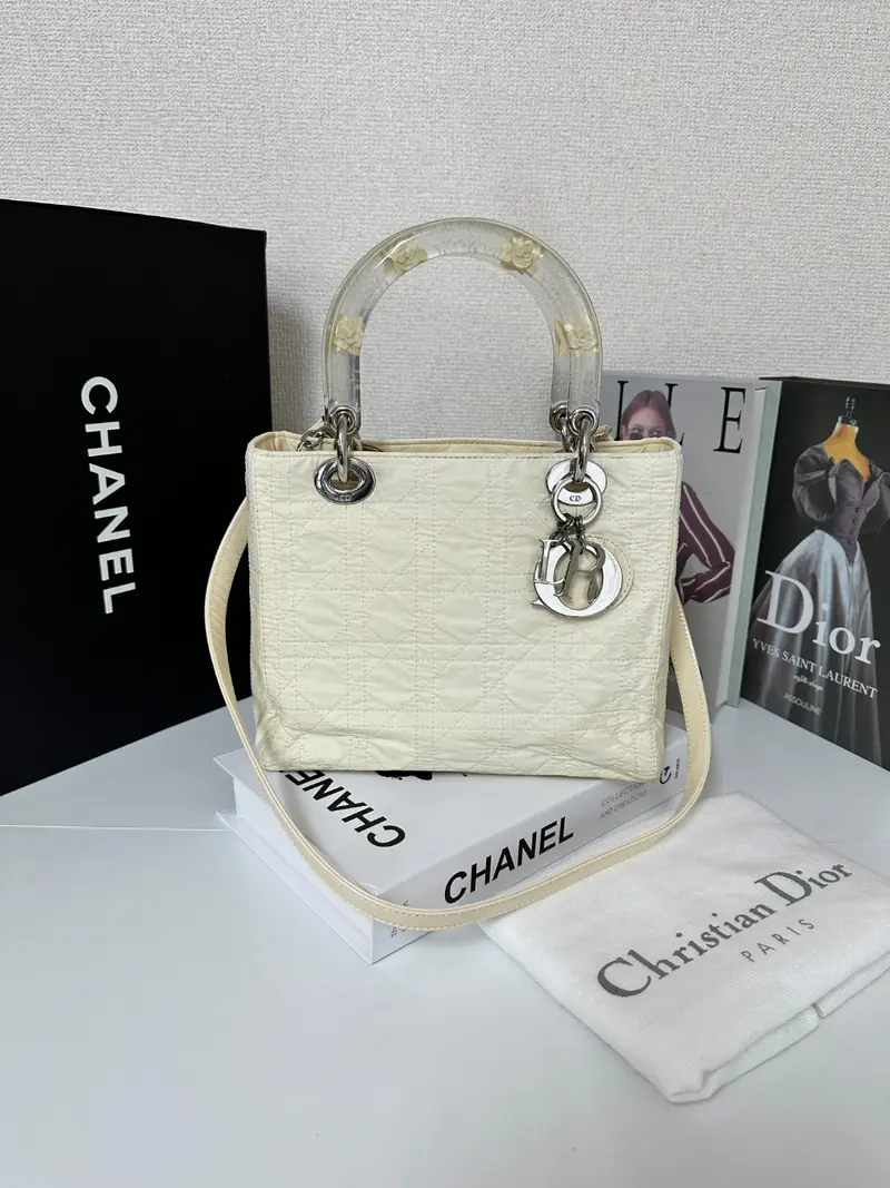 Pre-owned Dior As Shown Shoulder Bags Christian Caro Double Zip