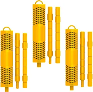 Mineral Sticks for Hot Tub, Hot Tub Stick with 4 Months Lifetime Universal for Hot Tub & Pool, Filter  Keeps  Water  Clear (Yellow,3-Pack)