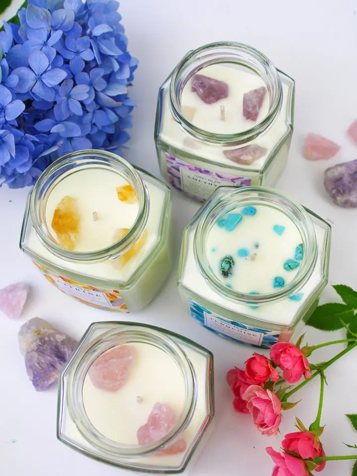 Crystal Candle, Decorative Home Candle for Living Room, Bedroom Home Supplies