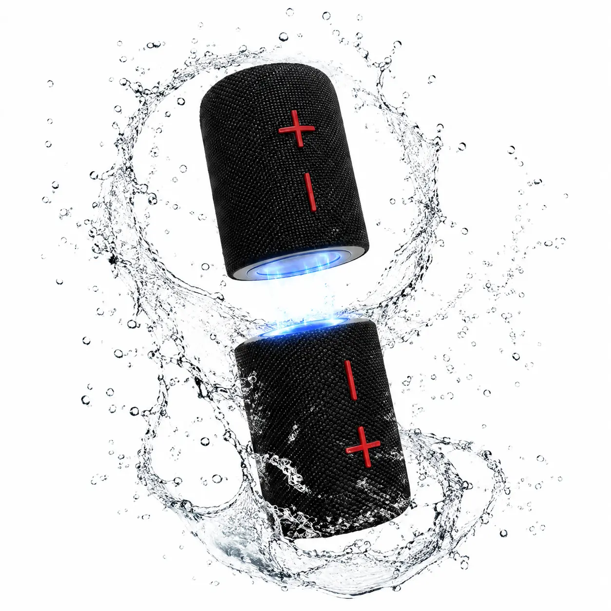 2-in-1 Magnetic Portable Bluetooth Speaker with Built-in Batteries, Dual-Part Design, 20W HD Sound (Dual 10W Drivers), IPX5 Water Resistant for Home, Travel
