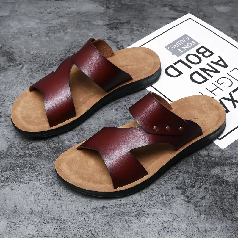【Back To School】Men's Casual Summer Sandals with Premium Microfiber Upper and Lightweight PU Sole, Soft Comfortable Slip, anti-slip comfort thong sandal easy-on design breathable slip-resistant summer beach slide clogs unisex Shoes
