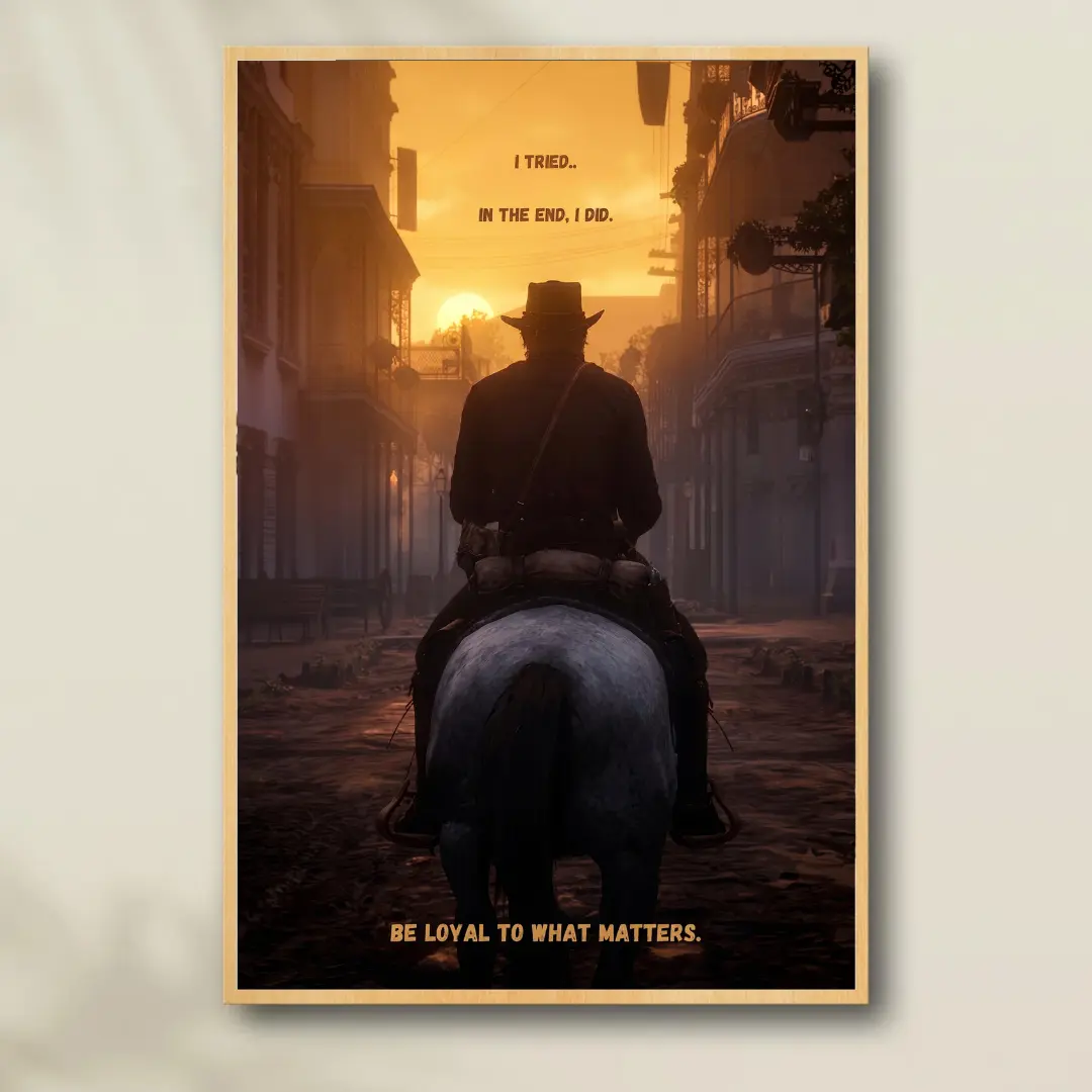 [NO FRAME] Red Dead Redemption 2 Poster, RDR Posters, Video Game Poster， game poster, collectible gift, game enthusiast poster, player poster, suitable for bedroomliving roomgame room, Home Decor Wall Art, MADE IN USA