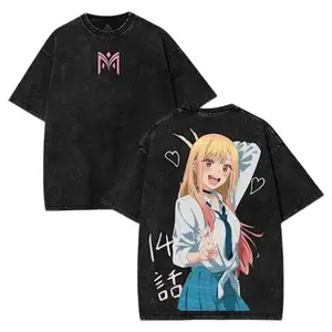 Unisex My Cosplay Darling Anime Washed Tee, T-Shirt My Dress Up Darling Anime Lovers Gift T- Shirt All Size, Cotton Shirt, Regular Comfort Fabric Menswear Tshirtunisex oversize 90s Top Cotton T-Shirt