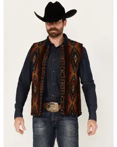 Pendleton Men's Parkdale Multicolor Snap Vest - Rk938-16098