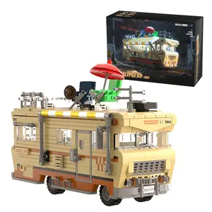 RV Building blocks set 1288pcs High detail model creative blocks, suitable for Model car love, The perfect toy gift for travel and DIY enthusiasts