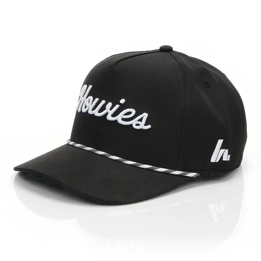 Howies Hockey The Tour Lid Hat Polyester Baseball Hat - Black