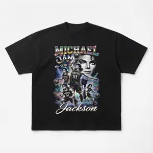 [SALE UP TO 50%] Michael Jackson Jam Bootleg T-shirt, 90s Basketball Graphic Tee, Dangerous Era Outfit, Retro Streetwear Style, Unisex Oversized Gift For Fans