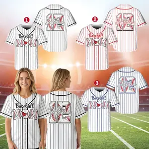 Personalized Baseball Mom Jersey, Custom Name Number Baseball Shirt, Proud Baseball Mama Gift, Cheer Mama Gifts, Mother Day Gift