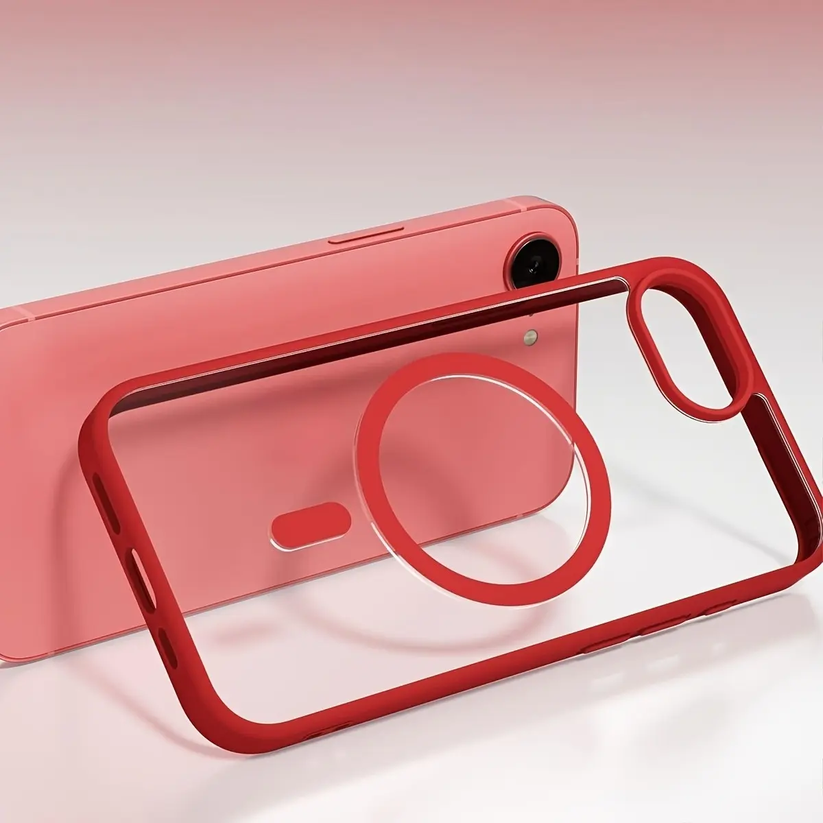 Phone Cover Protector Protective Features a Magnetic Design And Is Compatible with for Iphone 17E/16E, 17 Pro Max, 17, 16, 15, 14, And 13 Pro, Showcasing a Transparent And Sturdy Hard Back, Shockproof Protective Casing, Accessories