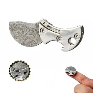 Mini Titanium Bottle Opener Edc Cutter Keychain Multitool, Durable Portable Design for Outdoor & Everyday Carry, Ideal Gift for Campers, Emergency Tool