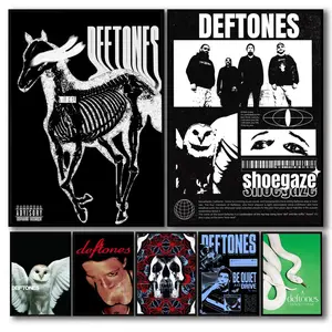 PIKPAKAHot D-Deftones Band Cool Poster Effortless Style Upgrade HD Wall Art | Waterproof Peel & Stick Trendy Decor | Fade-Resistant Durable Style | Chic Home Gift for Any Space
