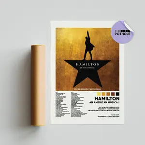 Hamilton An American Musical Poster / Album Cover Poster, Print Wall Art, Poster No Frame , Home Decor, Hamilton An American Musical