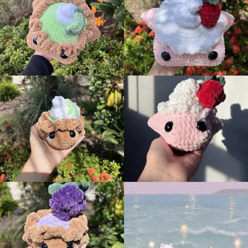 Multiple Choice Handmade Crochet Dessert Stingray Plush