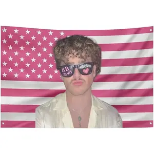 Courtyard decoration banners lined up 40*30 Inch Tapestry Tapestry Benson Celebrities and decorations Boone American pink flag Gift wall fun flag tapestry Merch poster goods suitable for dormitory decoration aesthetic Gift