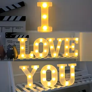 LED Letter Light, 7 Inch, Luminous Letter Numbers Night Light, Suitable for Home, Bar, Wedding, And Birthday Party Decorations