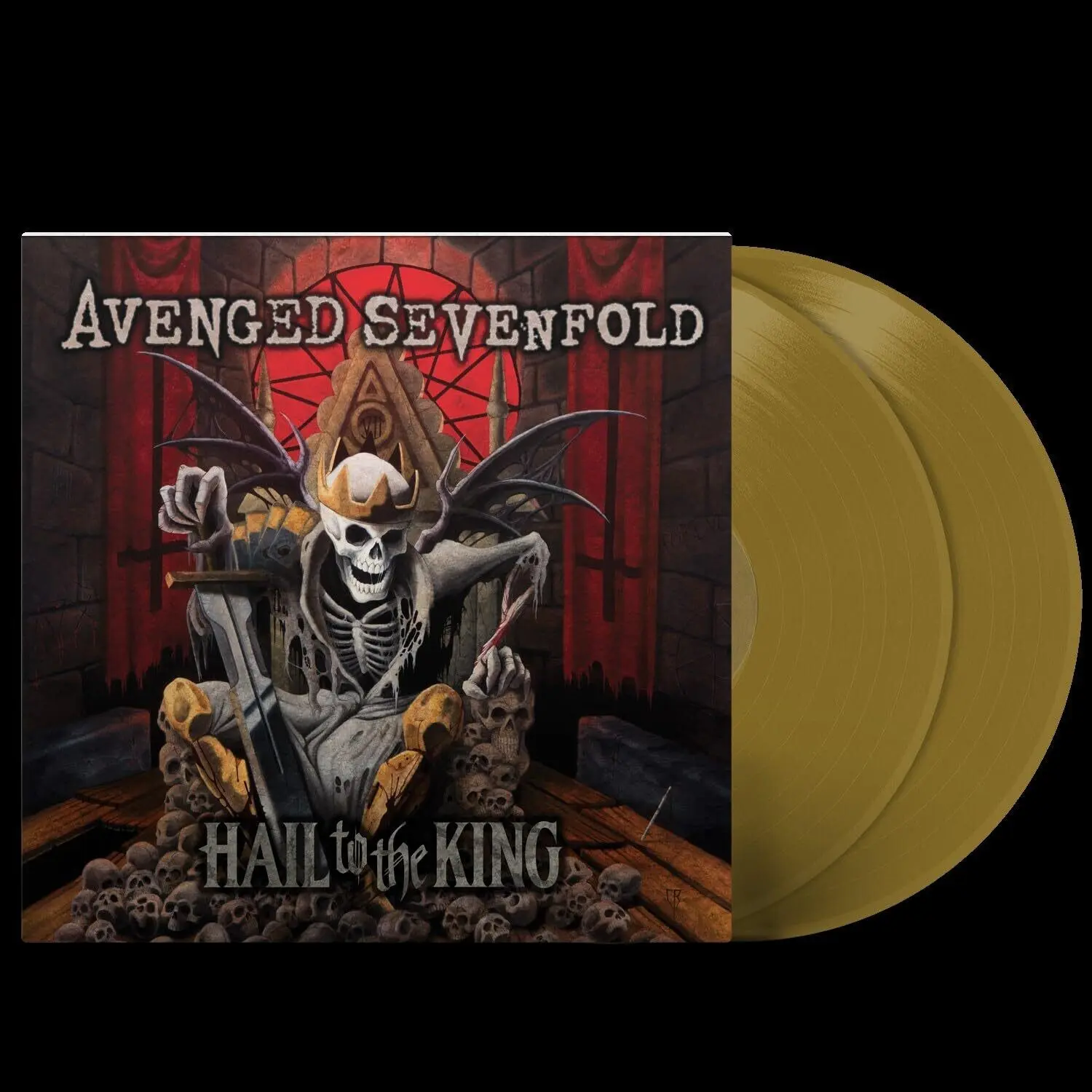 Avenged Sevenfold - Hail To The King  [VINYL RECORD - LP] Colored Vinyl, Gold