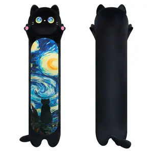 MeWaii  Plush Body Pillow, Starry Sky Cat  Stuffed Animals Kawaii Plushies Pillow Glow in The Dark Gift for Girls Boys, Birthday Gifts Halloween Christmas Gift for Girls Boys