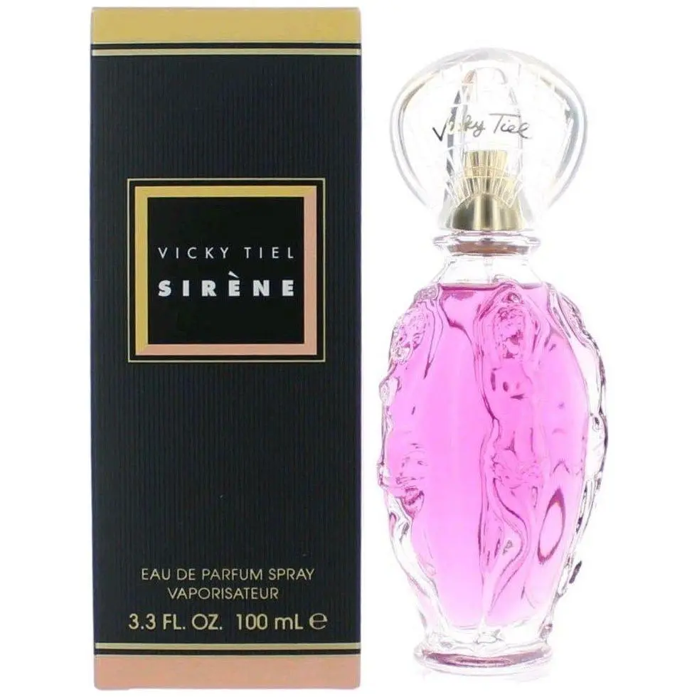 Vicky Tiel Sirene EDP Perfume Spray - Women's Fragrance (3.3 fl oz, 3-3.9 fl oz Range) with Romantic Notes: Peony, Orange Roses, Musk, Floral Fragrance, Peony Musk