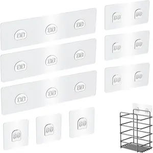 Adhesive Replacement Compatible with Eudele-3 Hooks,No Drilling,  Adhesive for Shower  Big,9 Packs