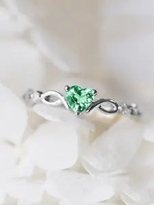 1 PC Elegant Cubic Zirconia Ring For Women Wedding Engagement Party Gift