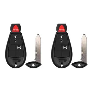 KEYS4LESS Key Fob Replacement for Ram 1500 2500 3500 2014 Fcc Gq4 53t GQ453T Part Number 68508721 68508721AA Pack of 2