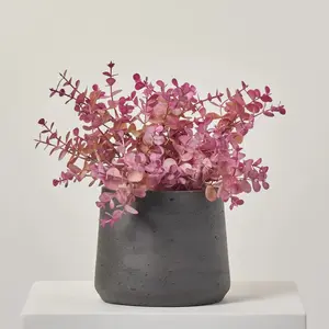 Mauve Pink Faux Eucalyptus Branch Spray - 15"