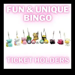 Assorted Bingo Ticket Photo Holder Assorted Bingo Ticket Photo Holder