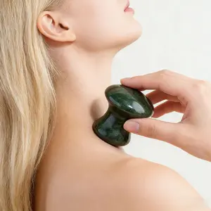Xiuyu Jade Healing Wand, Hand-Polished Reiki Heart Chakra Therapeutic Massage Stone, Wicca Altar & Feng Shui Wealth Decor, Unique Spiritual Gift
