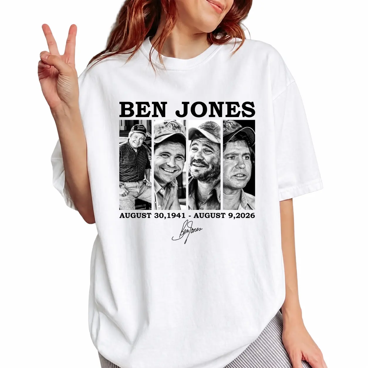 Ben Jones Memorial Shirt – 1941–2026 Cooter Tribute Graphic Tee, Classic TV Legend Fan Apparel