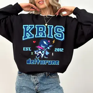 [ Youth & Adult ] Kris Deltarune Game T-Shirt, It’s TV Time Meme Sweatshirt, Kris, Tenna, Berdly, Ralsei, Starwalker Video Game Fan Shirt, Cloud Tee Movie Tee, Gift For Men & Women