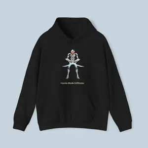 Mantis Blade Infiltrator Anime Hoodie Cyberpunk Robot Streetwear for Gamers Futuristic Ninja Style Sweatshirt Techwear Gift for Anime Lovers Epic Anime Apparel - Menswear