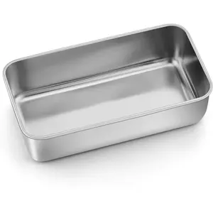 Loaf Pan 9 x 5, Heavy Duty Bread Pan for Baking, Metal Bakeware for Meatloaf, Brownies, Lasagnas, Dishwasher & Oven Safe