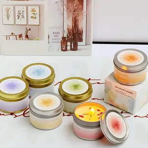 Aromatherapy Candle Gift Set, Therapeutic, Fragrance Oil, Wedding Birthday Valentine's Day Festival Party Atmosphere Decor, Home Hotel Decoration, Creative Gift Box