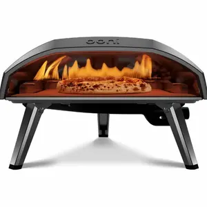 Ooni Koda 16 Propane Gas Pizza Oven – 16" Gas Powered Outdoor Oven with 28 mBar Regulator and Gas Hose, Gas Powered Portable Pizza Oven - Foundry Black