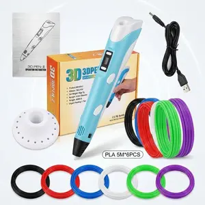 3D Printing Pen Set with Materials and Stand, Smart Temperature Control, DIY 3D Drawing Pen, Birthday Gift, Creative Development Tool