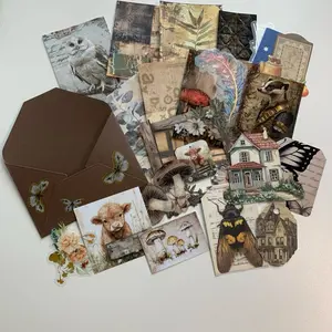 20 piece Handmade ephemera pack
