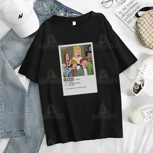 Recess Shirt, Cartoon Shirt, Graphic Design Tee, Women Men Unisex T-Shirt, Vintage Cartoon Shirt, For Her, For Him, Cotton Fabric