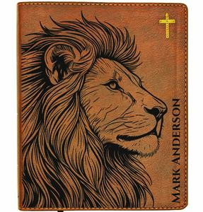 Personalized Lion Journaling Bible NIV | Custom Holy Bible, New International Version