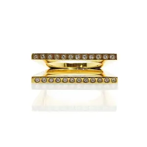 Stackable Stainless Steel Pearl Ring, Cacia Fashion Jewelry Accessory, Ideal for Daily Wear & Special Occasions, Stackable Rings