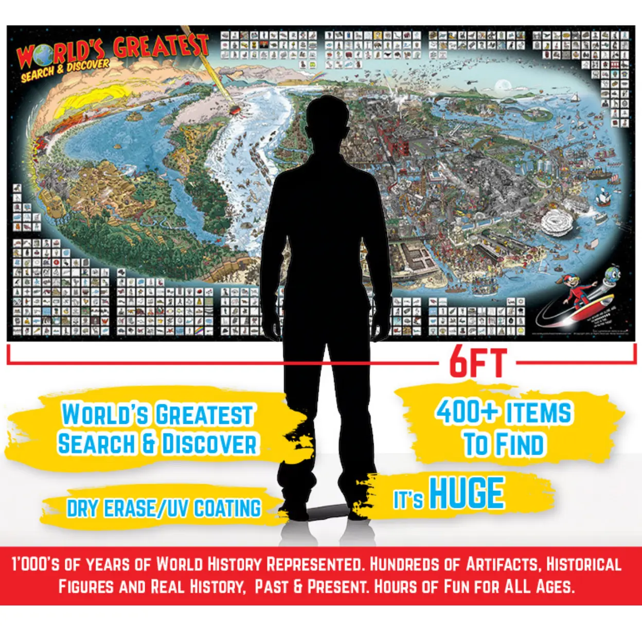 World's Greatest Search And Discover Poster - World History Edition