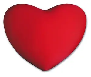 Heart - Shaped Pillow - Valentine Pillow - Red