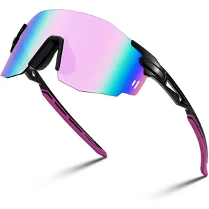 EyeconicFinds Rimless Sports Sunglasses for Men Women Tr90 Frame for Cycling Fishing Running B0116