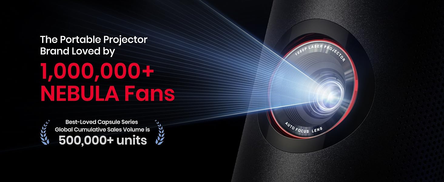 ANKER Capsule 3 Laser | Mini Portable Laser Projector Android Audio